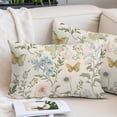 thumbnail image 2 of Wildflowers Pillow Covers King, Spring Flowers Plants Farmhouse Pastoral Soft Brushed Microfiber Breathable Throw Pillow Covers, Pillowcase with Zipper for Couch Sofa Bedroom Living Room 20"x36", 2 of 9