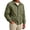 Army Green, variant on Turilly Plus Size Mens Cargo Utility Jacket Lapel Collar Full Zip Multi Pocket Work Coat for Fall Winter Outdoor
