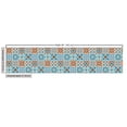 thumbnail image 2 of Ambesonne Moroccan Fabric by the Yard Upholstery, Ornament, 3 Yards, Dark Blue Orange, 2 of 4