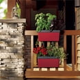 thumbnail image 4 of Balcony Planters Over Railing \u SelfWatering Hanging Planter Outdoor with Adjustable Straps \u Railing Planter Boxes for Flowers Herbs Vegetables \u Tool, 4 of 5