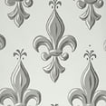 thumbnail image 6 of HAOXIT Fleur De Lis Tablecloth, Lily Pattern Classic Retro Vintage European Iris Ornamental Artwork, Round Table Cover for Dining Room Kitchen Decor 46-50, 6 of 8