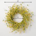 thumbnail image 5 of Sullivans Artificial Yellow Wispy Wreath 26"W Green, 5 of 5