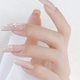 thumbnail image 4 of Nail Art Lentejuelas Brillo holográfico Lentejuelas de concha Brillos para uñas Piezas láser brillantes Lentejuelas para uñas con brillo iridiscente Copos de brillo grueso Artesanía irregularBlanco, 4 of 5