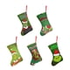 thumbnail image 1 of Bolsillo de dulces navideños de elfo verde para colgar con gancho para suministros de Año Nuevo (C) Wdftyju Libre de BPA, 1 of 5