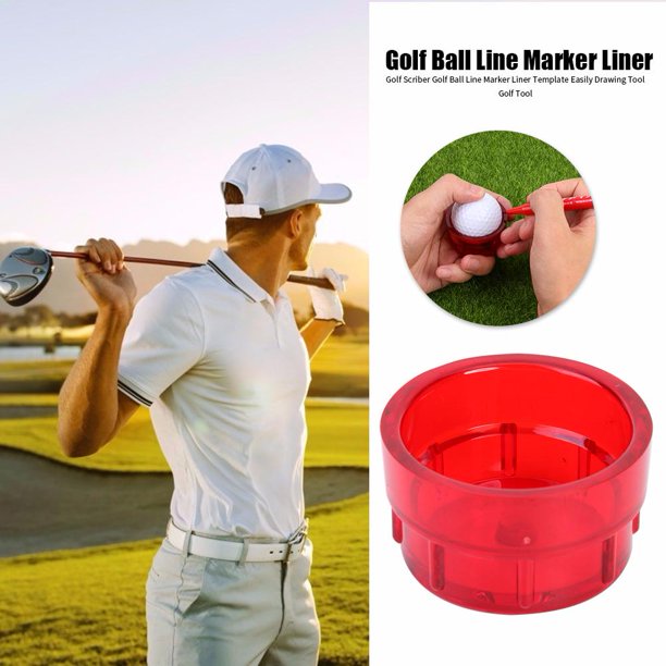 360 grados Golf Scriber Golf Ball Line Marker Liner Plantilla Herramienta de dibujo fácil
