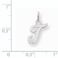 thumbnail image 2 of Beautiful 14k White Gold Small Script Initial T Charm, 2 of 2