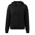 thumbnail image 3 of Waffle Hoodies for Women 2025 Long Sleeve Loose Fit Plain Hoodie with Pockets Hooded Sweatshirt Women Pullover, 3 of 6