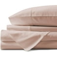 thumbnail image 3 of Blush Solid King (76"x 80") Size Sleeper Sofa Bed Sheet Set - Luxury 100% Egyptian Cotton - 800 Thread Count - Fits Mattresses Up to 5" Inches Deep Pocket, 3 of 5