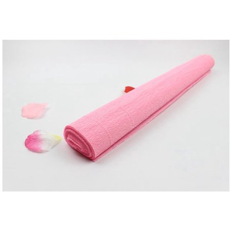 50*250 cm Crepe Paper Wrapping Florist Craft Streamers Party Birthday Hanging Deco Flower Wrapping Best Gift Beautiful Bouquet DIY Decoration Wrapper Roll Pink (Best Crepes In Houston)