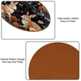 thumbnail image 5 of Rabbit Microfiber Leather Round Coasters (6PCS) - 11x11 cm/4.3x4.3 in, Elegant Drink Coasters Set for Home and Office, Absorbent Coasters for Coffee Table, Bar, and Kitchen Décor, 5 of 6