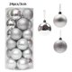 thumbnail image 3 of 12/24/36 piezas de bolas de Navidad, decoración para fiestas de Año Nuevo, adornos para árboles de Navidad, adornos colgantes para el hogar, regalos de Navidad, 3 of 5