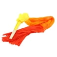 thumbnail image 3 of Beautiful Silk Three Color Gradient Flame Dance Fan Hand Folding Bamboo Decoration for Ladies Womens Home Crafts, 3 of 5