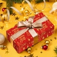 thumbnail image 6 of Deeceymbur Christmas Gift Wrapping Paper Set of 3 Sheets with Festive Patterns for Holiday Presents and Crafts, 6 of 6