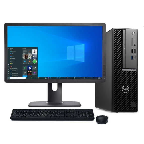 Restored Windows 11 Desktop Computer Dell 7010 SFF | 14-Core i5-13500 CPU | 8GB RAM | 128GB SSD | 24" LCD | Home or Office PC (Refurbished)