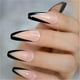 thumbnail image 3 of Uñas postizas a presión, regalo para mujer, 3 ml, largas, francesas, para usar, con acabado, parche para uñas, 24 pegatinas extraíbles., 3 of 5