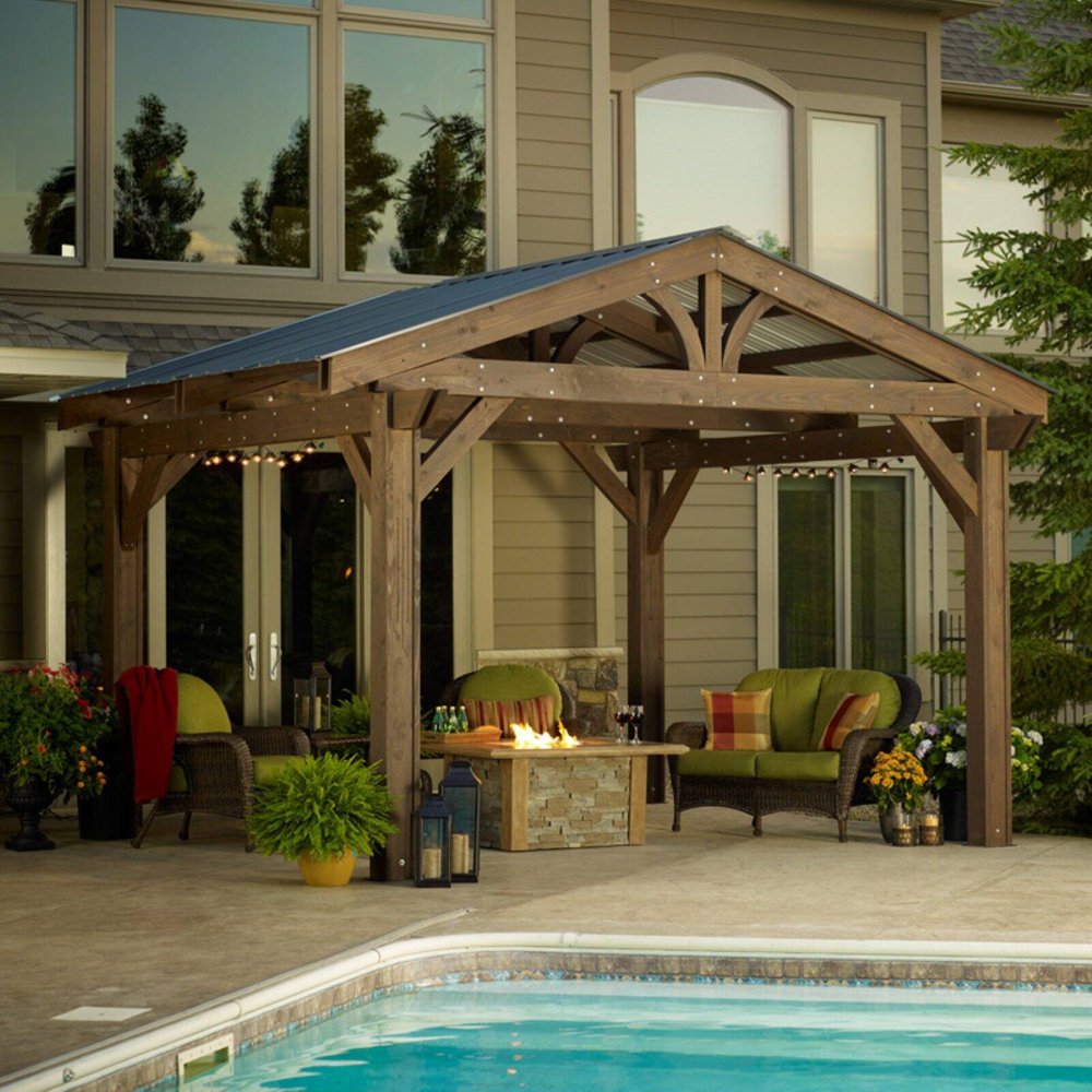 Lodge II Wood Pergola