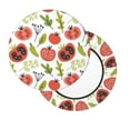 thumbnail image 2 of KLL Tomatoes Round Bar Chair Cushion Cover 13 inch ,Bar Stool Protector with Elastic, Soft Washable, 2 of 6