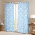 thumbnail image 2 of Erosebridal Girly Lovely Bow Black Out Curtains,Cartoon Ribbon Bowknot Curtains Pack of 2 (42x63 Each) For Kids, 2 of 7