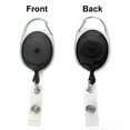 thumbnail image 2 of Officeship 50Pcs Black Carabiner Badge Holder Reels Retracting ID Card Reel, 2 of 8