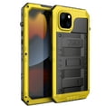 thumbnail image 4 of for iPhone 13 Case, Military Grade IP68 Waterproof Dustproof Shockproof Full Body Sealed Underwater Case with Built-in Screen Protector Heavy Duty Metal Rugged Defender Phone Case,Yellow, 4 of 9
