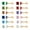 Gold, variant on 12 Pairs18K Gold Plated Surgical Stainless Steel Stud Earrings,Birthstone Square Cubic Zirconia Earring Sets for Women