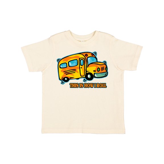 Inktastic How I Roll School Bus Boys or Girls Toddler T-Shirt