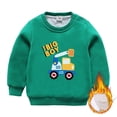 thumbnail image 1 of Chandail à Capuchon et Chandails en Molleton pour Filles Chandail pour Enfants Col Rond Manches Longues Idéal pour l'Hiver, 1 of 2
