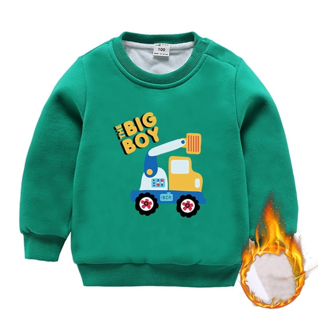 Chandail à Capuchon et Chandails en Molleton pour Filles Chandail pour Enfants Col Rond Manches Longues Idéal pour l'Hiver