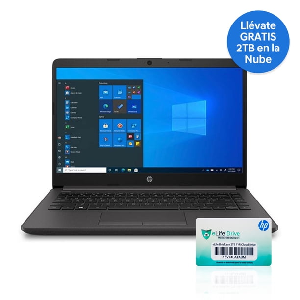 Laptop HP Core i3 Gen. 10 4GB Ram, 128 GB SSD y 500 GB HDD, Win 10