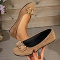 thumbnail image 2 of Zedker Womens Ballet Flats Shoes Point Toe Shoes Comfortable Dressy Slip On Casual Flats with Bow for Women Khaki 37, 2 of 10