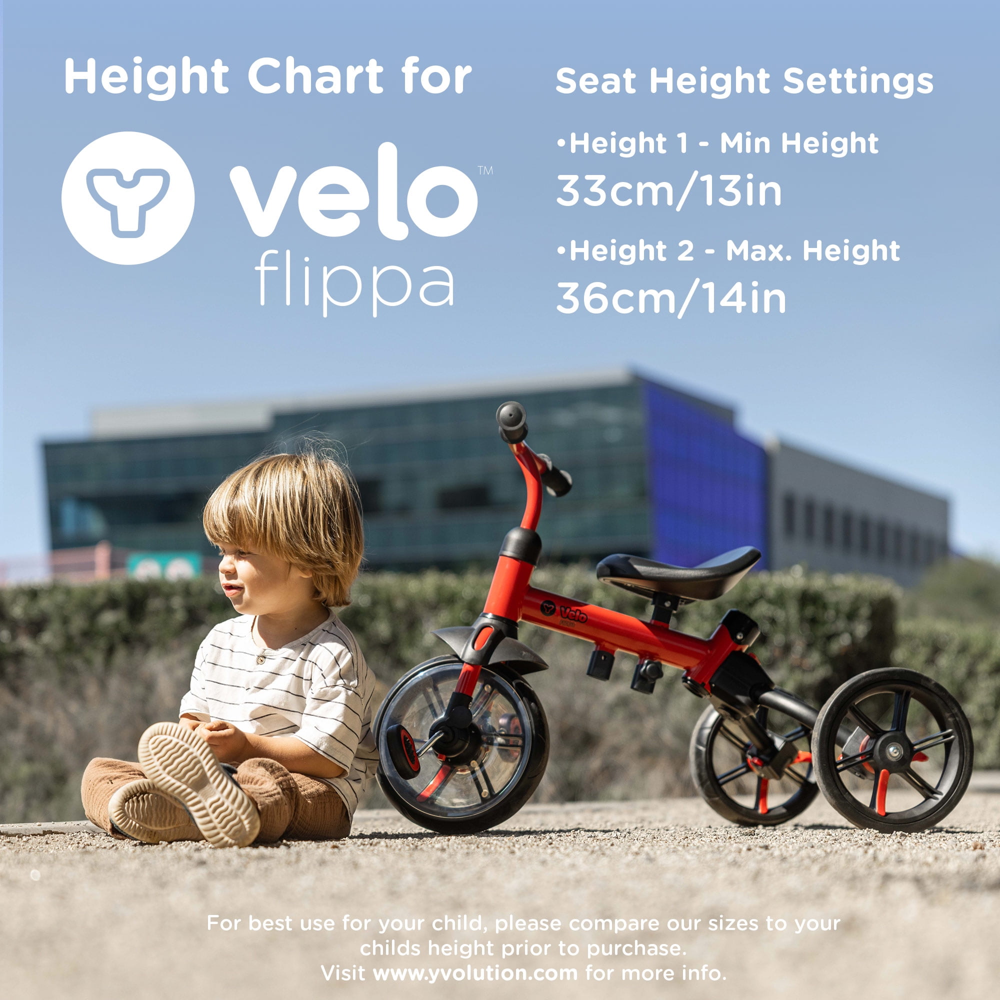 Yvolution Velo Flippa 4-in-1 Tricycle to Balance Bike 2-5 Years (Green) Unisex
