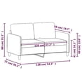 thumbnail image 2 of Bowery Hill Contemporary Velvet 2-Seater Sofa in Dark Gray Finish, 2 of 11