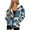 Blue Cow Print, variant on Uorisanigo Hunting Camo Bear Forest Womens Zip Up Hoodies Size XS Slight Stretch Pocket Long Sleeve Zip Hoodies Drop Shoulder Oversized Winter Fall Outfits Fashion Clothes