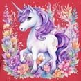 thumbnail image 3 of CafePress - Adorable Floral Unicorn T Shirt - Women's Traditional Fit Dark T-Shirt, 3 of 4