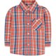 thumbnail image 1 of Levi's Boys Plaid LS Button Up Shirt, Naranja, 12 meses, 1 of 1