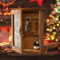 thumbnail image 1 of Key Organizer Wooden Key Cabinet Wall Box Beautiful Durable Retro Acrylic Door Key Storage Box, 1 of 7
