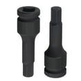 thumbnail image 5 of Unique Bargains 7/16' Impact Hex Bit Socket, 1/2' Square Drive 78mm Length CR-MO SAE Sizes, 5 of 5
