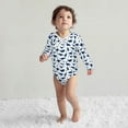 thumbnail image 4 of Cotton Baby Onsies, Dinosaurs Blue Silhouette Unisex Newborn Baby Long Sleeve Bodysuit Infant Outfit Toddler Baby Boy Clothes for Boys Girls, 4 of 7