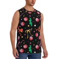 thumbnail image 2 of Fotbe Disco Mirror Ball Men's Camiseta sin Mangas Estampada para Hombres, Playera Casual para Gimnasio, Entrenamiento, Playa-Medium, 2 of 7