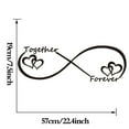 thumbnail image 4 of THHEIC Together Forever Carved Vinyl Wall Decor His and Hers Bedroom Decor, DIY Removable Wall Decals Peel and Stick, Wall Decors for Bedroom Couples,Living Room, Home Decoration, 4 of 6