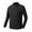 Mens T Shirts Black, variant on Mens Plus Size Workout T-Shirts Big & Tall Casual Mock Neck Long Sleeve Athletic Tops Basic Solid Slim Stretchy Comfort Pullover T Shirts
