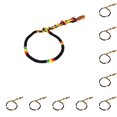 thumbnail image 2 of Ounissouiy Cuerda de la suerte, decoración de moda, cuerda trenzada, DIY, muñequera, pulsera, joyería decorativa personalizada, tipo 1 Tipo 1 10piezas, 2 of 6