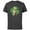 Charcoal, variant on Star Wars Yoda Lucky Shamrock St. Patrick’s Day - Short Sleeve Cotton T-Shirt for Adults - Customized-Black