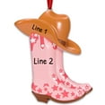 thumbnail image 3 of Personalized Christmas Boots Ornament 2024 -Custom Ornament Pink Cowgirl Boots Ornament Customized Western Themed Christmas Ornaments for Girls Pink Boots Ornaments Cowgirl Ornament, 3 of 9