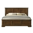 thumbnail image 2 of Roundhill Furniture Maderne 4-Piece Bedroom Furniture Set, King Size, Antique Walnut Finish, 2 of 13