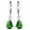 Green, variant on Dengmore Earrings Luxury Temperament Crystal Geometric Circle Earrings Personality Earrings
