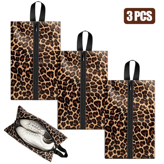 TSV 3pcs Shoe Bags for Travel, Waterproof Travel Shoe Bags for Storage and Packing, Portable Shoe Organizer with Zipper, Travel Essentials for Women Men