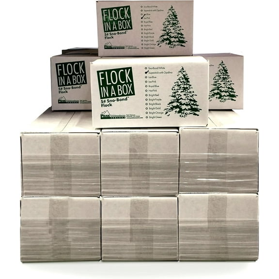 VICKJES Peak Seasons 11105 5 Lbs White SNO-Bond Flock in A Box