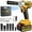 Yellow, variant on Cordless Impact Wrench, UNTIMATY 1/2 inch Brushless Impact Gun, Max Torque 320 Ft-lbs(430N.m) Impact Wrench with 21V Brushless Motor, with 3.0Ah Li-ion Battery & 7 Sockets
