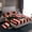 Red 01, variant on Homewish Teens Christmas Bowknot Twin Sheet Sets, Plant Botanical Twin Fitted Sheet, Vintage Red Stripes Flat Sheet, Microfiber Bedroom Decor, 3-Piece